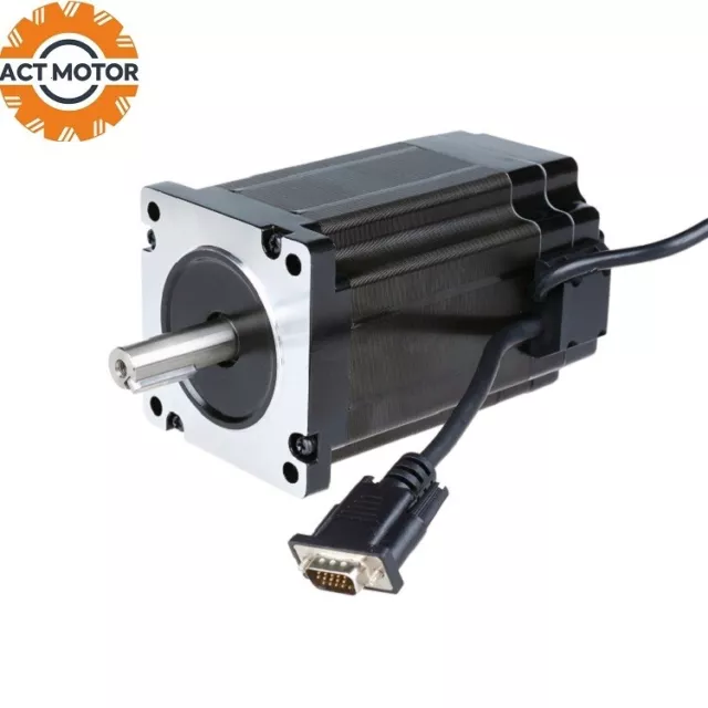 1PC Nema34 Closed loop motor 34SSM1460 6A 142mm 9N.m Φ14 keyway Servo Encoder