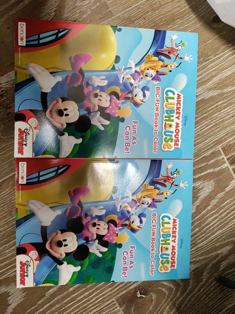 DISNEY MICKEY MOUSE clubhouse Jumbo Coloring & Activity Book lot of 2 ...