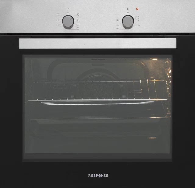 Respekta Four Inox Montage Cuisinière 60cm Barbecue Circulant Décongélation