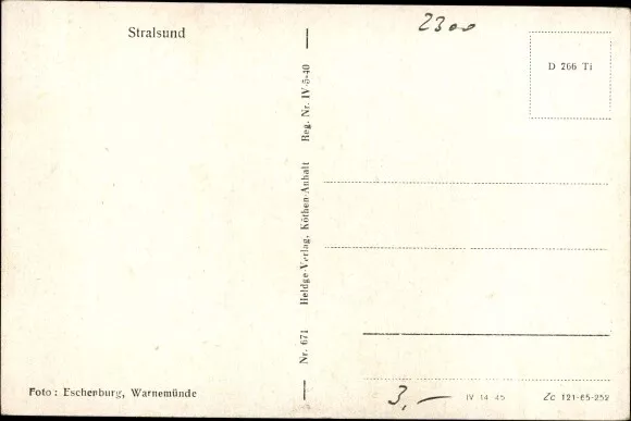 Ak Stralsund in Mecklenburg Vorpommern, Hafenpartie, Boote - 2948189 2