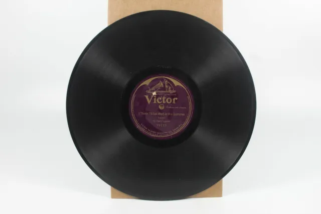 Sir Harry Lauder I Think I'll Get Wed In The Summer 78 RPM 12" Victrola 70125