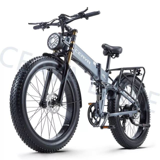 Bicicletta elettrica 1000 W 20AH sospensioni complete mountain ebike ranger all-terrain e bike