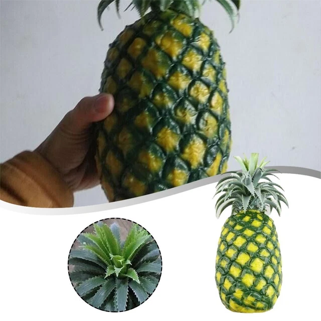 Ananas Artificiel Réaliste En Mousse – Décoration Tropicale Jaune Et Vert Pour Maison, Cuisine, Fête Ou Photobooth