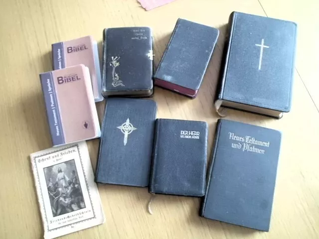 Gebetsbücher/Gesangbücher Konvolut, 9 Stück, alte und neue Gebetsbücher
