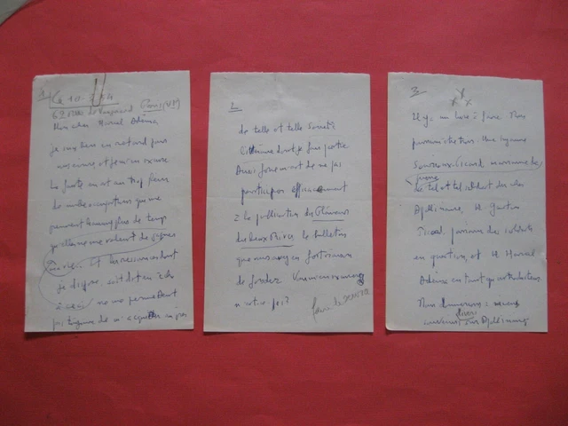 Lettre autographe signée « Caillié », adressée à son Excellence