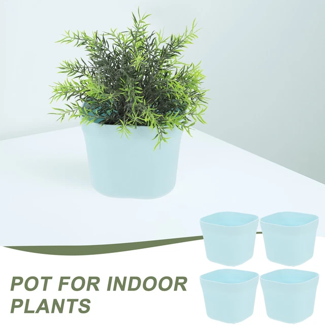 4pcs Mit Entwässerung Loch Pflanzer Töpfe Blumentopf Für Pflanzen 2