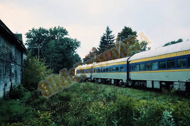 Vtg 1976 Train Slide D&H Delaware & Hudson Commuter Cars X3L153