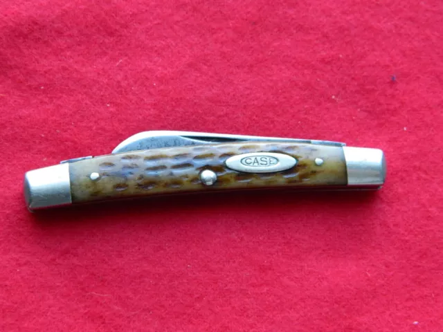 Vintage Green Bone CASE XX Congress Pocket Knife Silver Liners