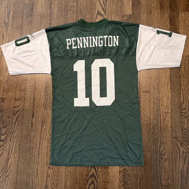 New York Jets Chad Pennington Jersey Mens Size Medium Reebok Green (13
