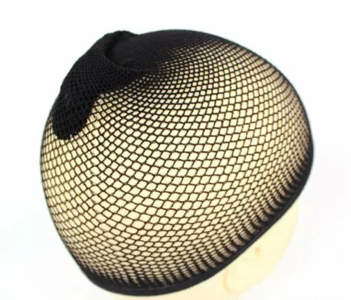 Hair Elastic Wig Cap Fishnet Liner Weaving Mesh Stocking Sleep Net Black Beige