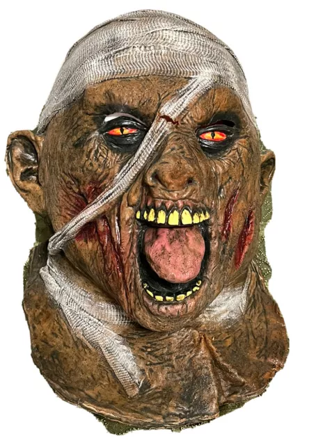 Halloween Mummy Rubber Latex Mask From Caretas Rev S.A 12120 zombie READ