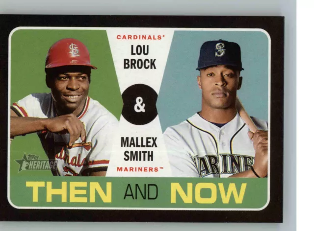 2020 Topps Heritage Then & Now 11 Mallex Smith Lou Brock