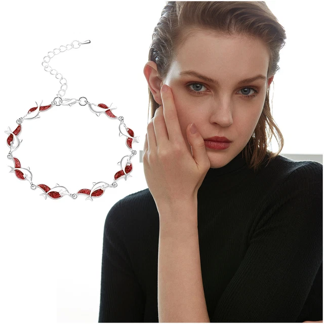 Armband Damen Geflochten Modisches luxuriöses Aobao-Tier-Delphin-Armband für