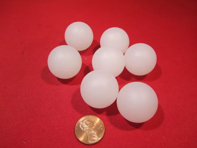 Polypropylene Solid Plastic Balls Sphere  1.00" Dia, Pkg of 20 pcs