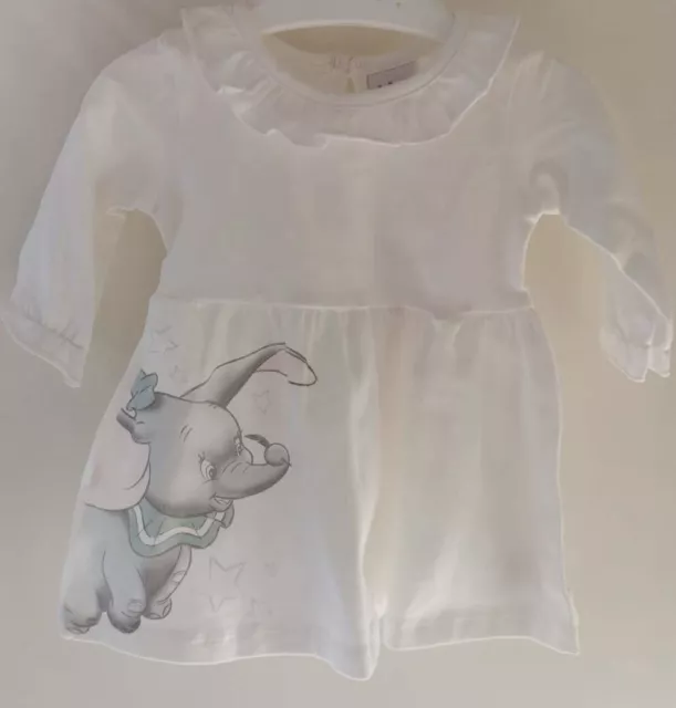 Disney Baby Girls Dumbo White Dress New Baby Newborn BNWT