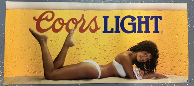Vintage Beer  Poster 1991 Coors Brewing Co 80’s Classic Breweriana 42” x 20”