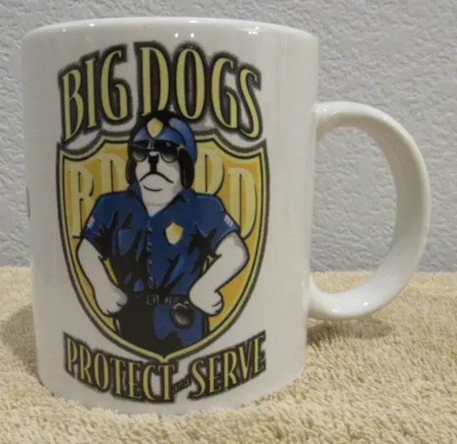 Big Dogs Police Department Protect and Serve Coffee Mug