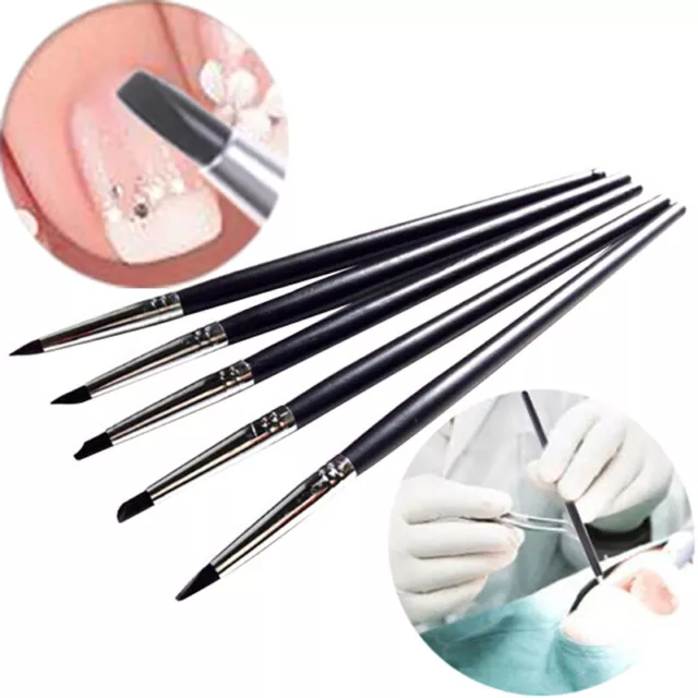 5 stücke dental silikon pinsel stift kleber verbund harz zement porzellan zO TQ 2