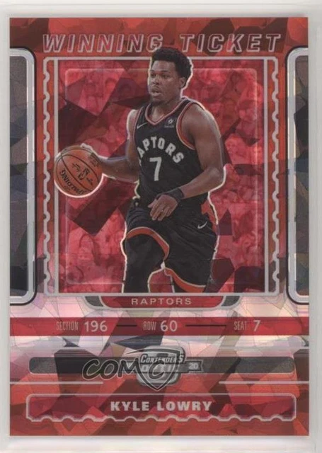 2019-20 Panini Contenders Optic Winning Tickets Red Cracked Ice Prizm Kyle Lowry