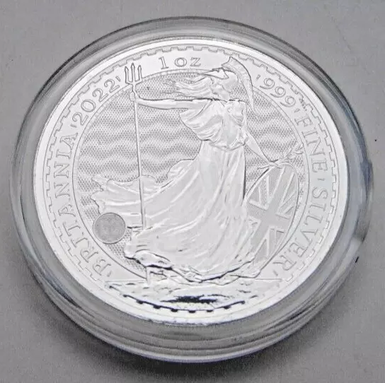 Queen Elizabeth II Britannia 2022 1 oz Fine Silver Coin 999 - BU
