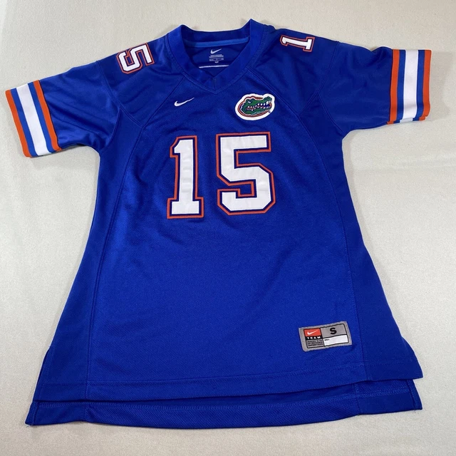 Tim Tebow UF University Of Florida Gators Nike Jersey Women’s Small Blue #15