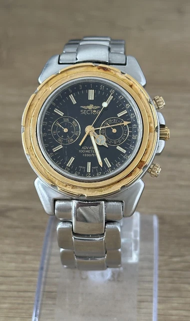 SECTOR SWISS QUARTZ ADV 4500 100M Tachymeter Mens Chronograph