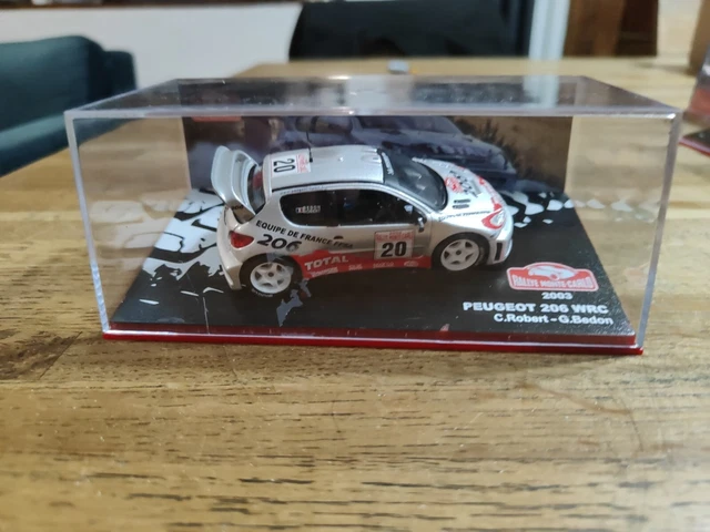 Modèle Réduit Peugeot 206 WRC Monte-Carlo 2002 - 1/43ème - IXO/Altaya - Zamac - État Neuf