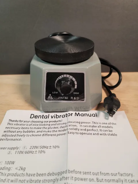 100W Dental Plaster Vibrator 4" Round Shaker Oscillator JINTAI  JT-14 Open Box