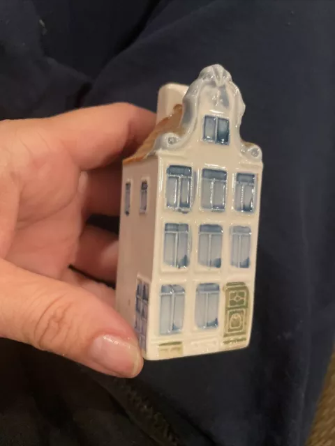 Vintage Canal House Hand Painted Delft Blue Color