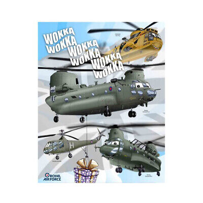 RAF greetings card Chinook helicopter cartoon aircraft RAFA