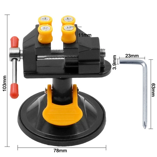 Small Rotating Vice 360° Swivelling Work 30 Mm Suction Cup Vice Fast Delivery