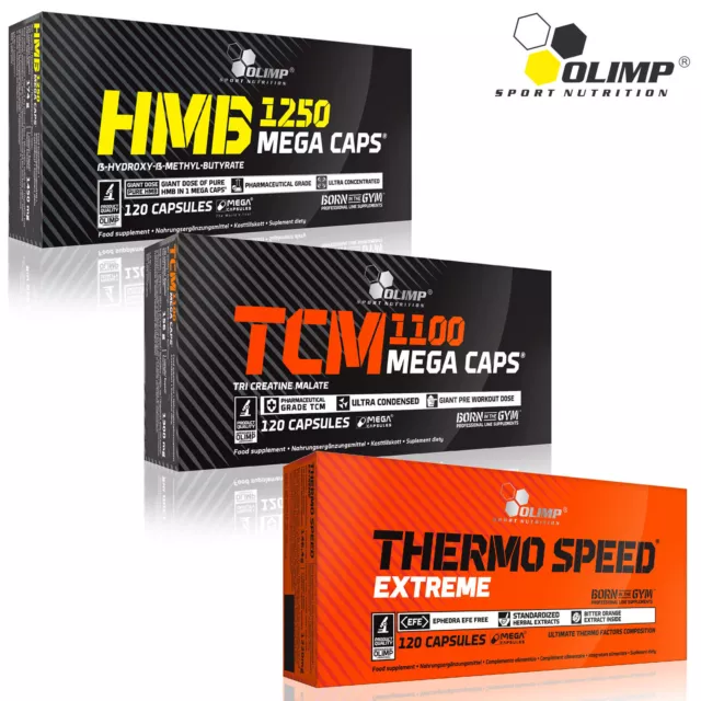 HMB + TCM + Thermo Speed Exreme 90/180 Kappen Tri-Kreatin Malat Fatburner Pillen