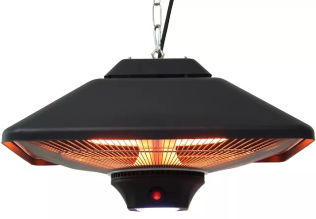 Aktobis Decken-Heizstrahler WDH-200LS (2.000 Watt) mit integrierter LED-Lampe