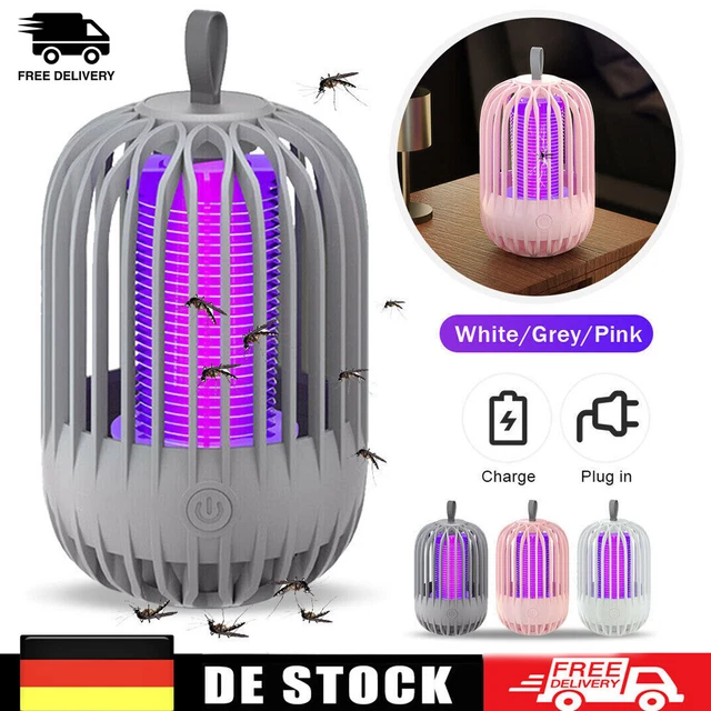 Elektrisch LED Moskito Killer UV Insektenvernichter Lampe Mückenfalle Licht AKKU