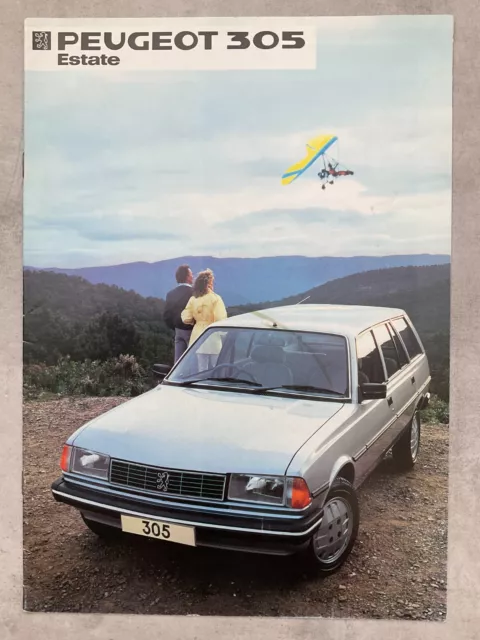 Peugeot 305 Estate UK market Car Sales Brochure - September 1983