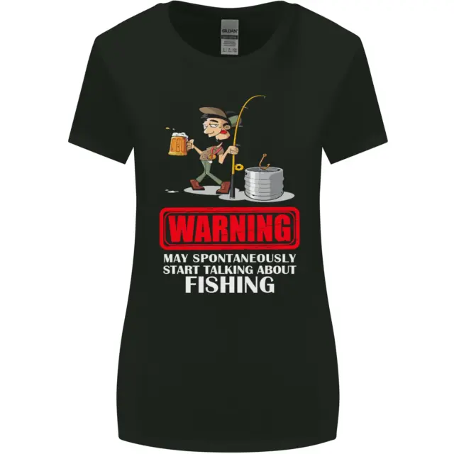 Maglietta da donna taglio più largo Start Talking About Fishing Funny Fisherman