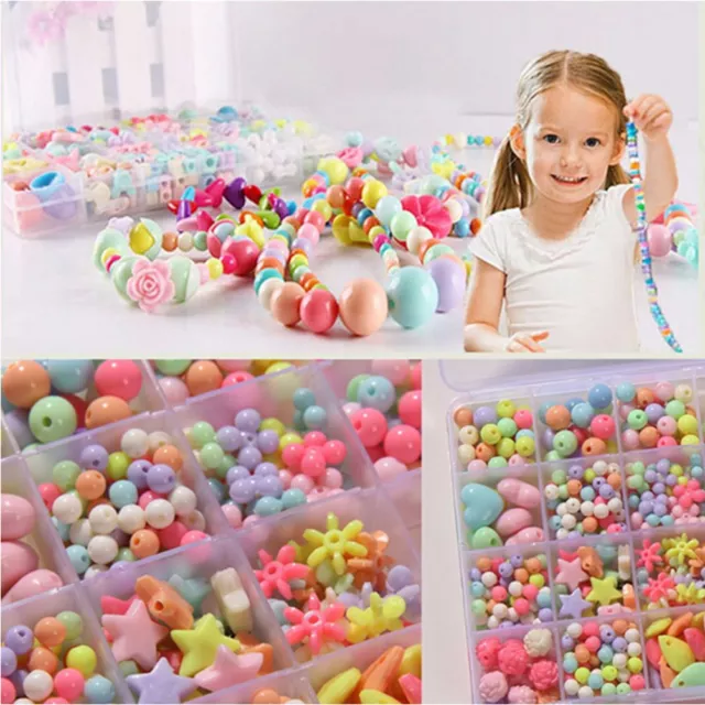 450 Pieces/Set Colorful Beads Bracelet Kids Personalized Jigsaw Puzzle Toy-H1 2