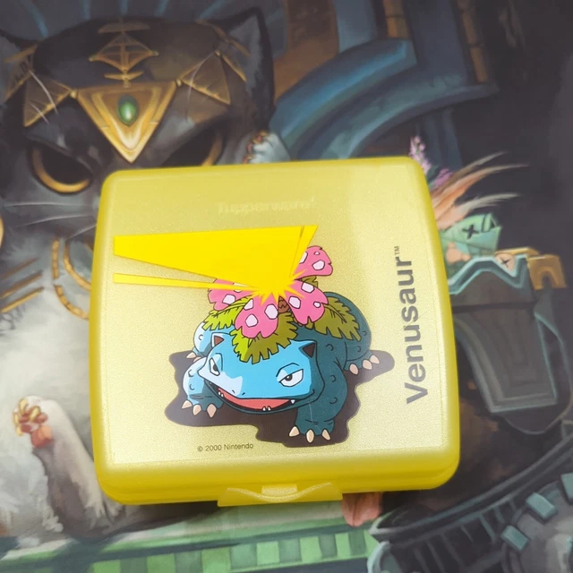 VINTAGE 2000 POKEMON Tupperware Venusaur Yellow Sandwich Lunch