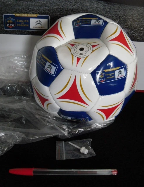 Ballon De Foot Vintage – Équipe De France 1986 – Coupe Du Monde Mexique – Photos Joueurs
