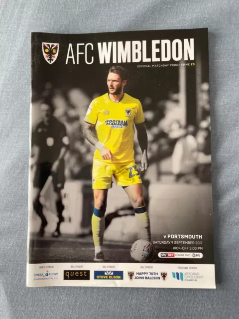 AFC Wimbledon v Portsmouth - SkyBet League 1 - 2017/18