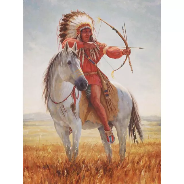 Kit pittura ad olio Indians per numeri pittura acrilica su tela senza cornice (B1978) -d