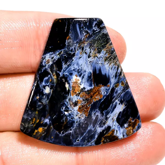 Natural Chatoyant Pietersite 33X30X6 MM Fancy Cabochon Loose Gemstone 45.50 Cts.