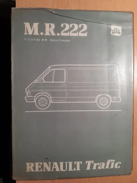 Renault TRAFIC 1 : Manuel réparation d'atelier mécanique MR 222 - 1983