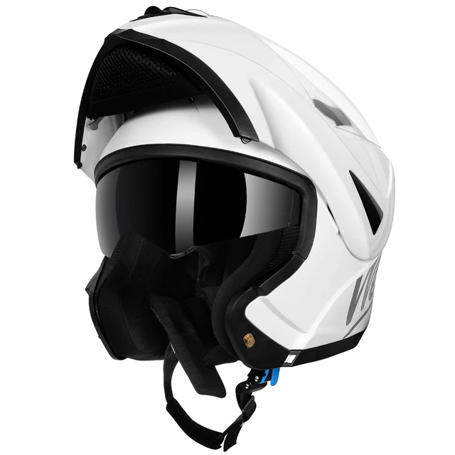 Casque Intégral Moto Modulable,ECE Homologué Flip Up Casque De Moto Modulable Avec Double Visière Casque Integral Moto Homme Et Femme A,S=55-56cm