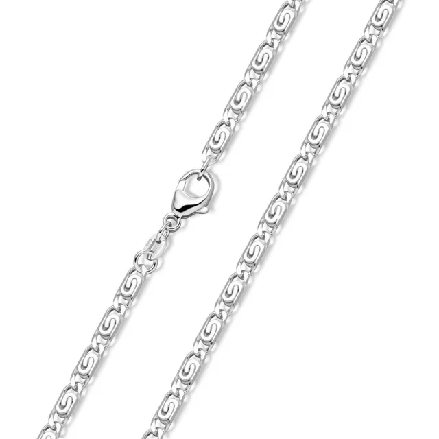 Panzerkette Damen Herren 925 Silber Halskette 1,6mm diamantiert 40-80cm