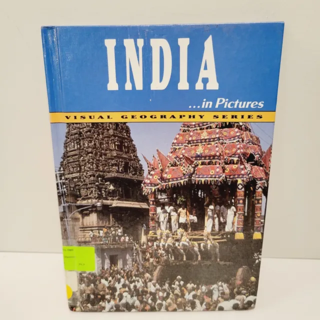 Visual Geography Series India in Pictures 1989 Library Book