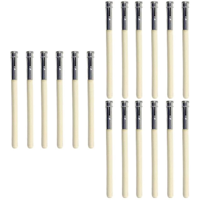 18 piezas Extensión de lápiz de madera Arte Escritura Alargador Herramienta para niños Lápices de metal