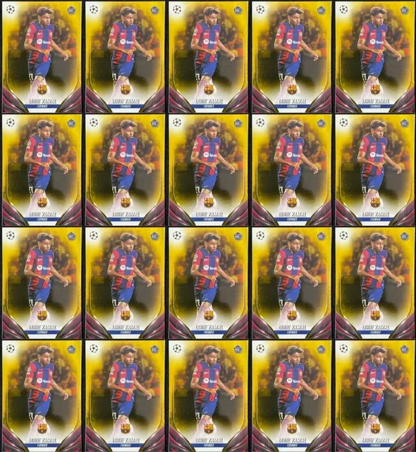 LOT 20 LAMINE Yamal 2024 Topps UEFA Club Competitions Gold Starball UCC