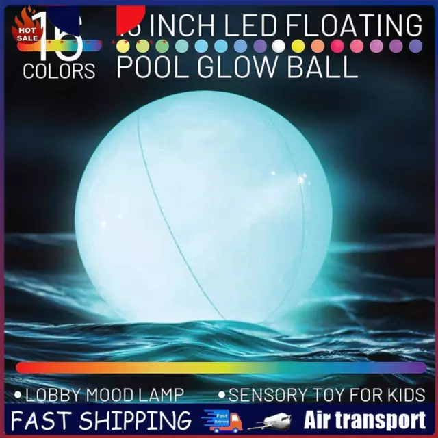 LED Solar Ball Lights Spa Pool Garden Remote Control Waterproof Outdoor Lamp FR