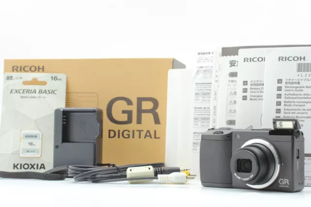 SH:039!! [TOP MINT in Box]  RICOH GR DIGITAL II 10.1MP Digital Camera from JAPAN
